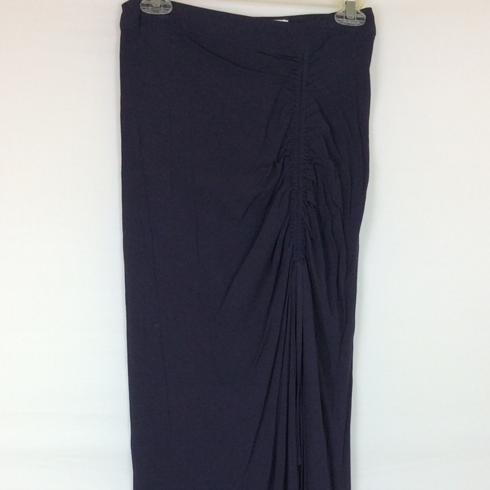 Women's High Wait Long Skirt w/Ruching